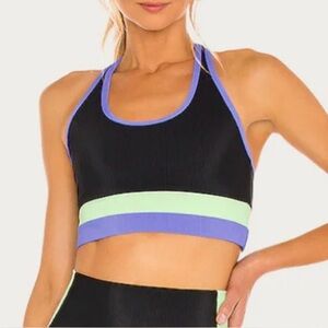 Beach Riot Marianna Colorblock Racerback Sports Bra